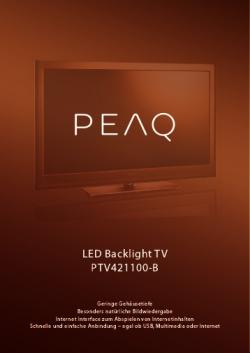 PEAQ PTV421100-B LED