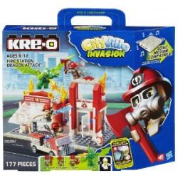 Kre-O set A3248 CityVille Invasion Fire Station Dragon